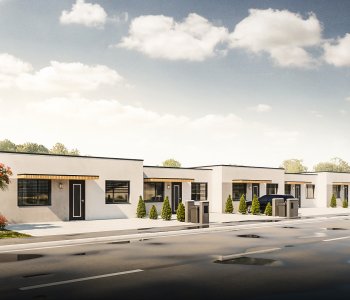 Predané: Novostavba bungalov radovka, 4 izbový, pozemok 300m2, užitkova 75m2-1