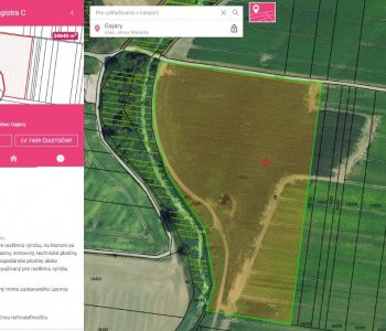 Predané: Na predaj exkluzívne ucelený pozemok, Orná pôda, 34 640m2, Gajary okres Malacky, cena 1,40€/m2-1