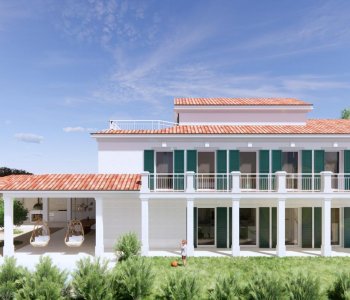 Predané: Veľký rozostavaný rodinný dom, 3NP spolu 355,13m2,pozemok 650m2,Novalja, na ostrove Pag, Chorvátsko-3
