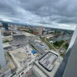 Predané: 2 Izbový byt,  Eurovea Tower, 56,4m2 úžitková, loggia 10,2m2, 33 poschodie, kobka 3,10 m2, Garážové miesto-23