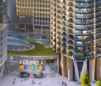 Predané: 2 Izbový byt,  Eurovea Tower, 56,4m2 úžitková, loggia 10,2m2, 33 poschodie, kobka 3,10 m2, Garážové miesto-2