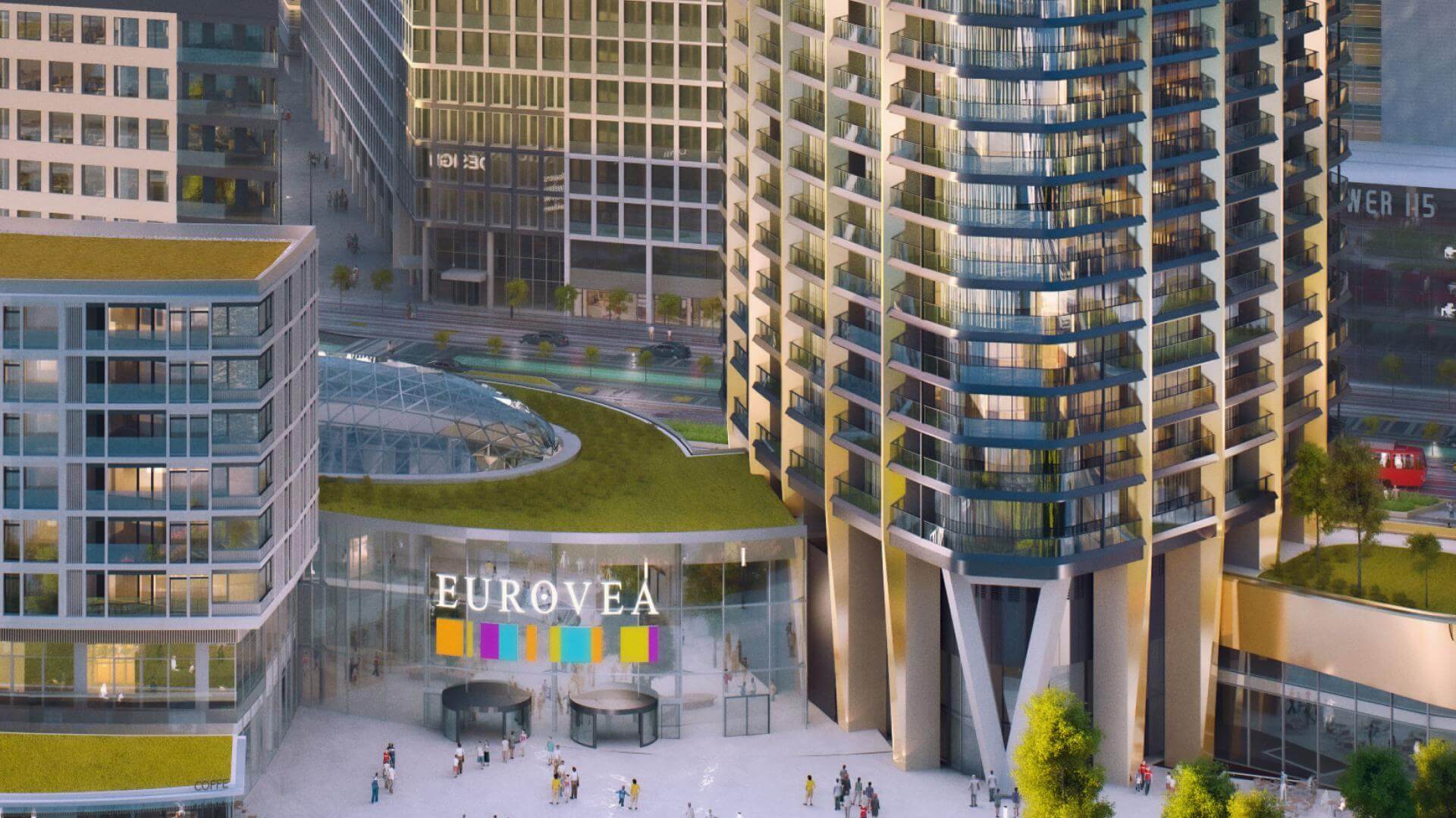 Predané: 2 Izbový byt,  Eurovea Tower, 56,4m2 úžitková, loggia 10,2m2, 33 poschodie, kobka 3,10 m2, Garážové miesto-2
