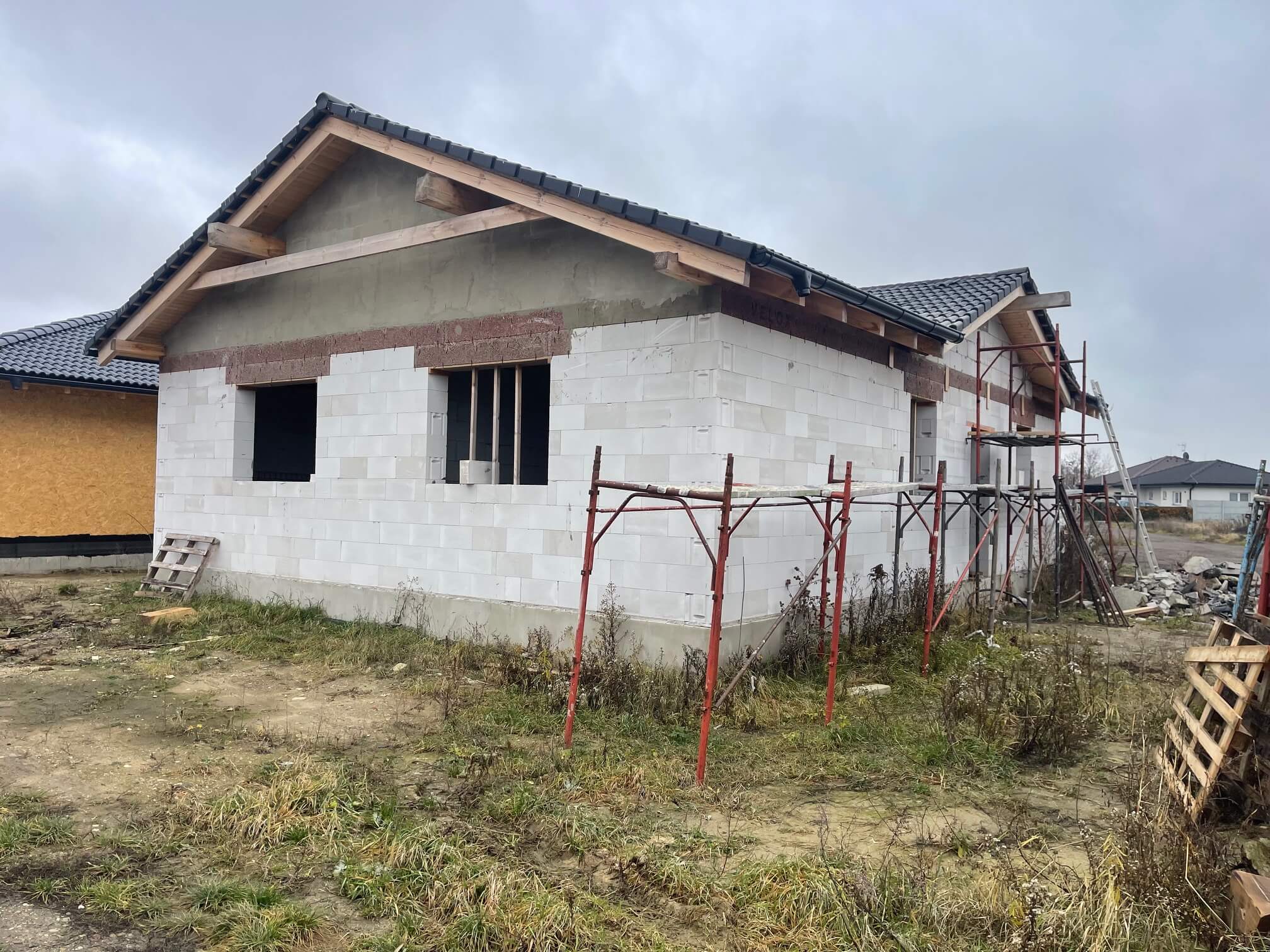 Predané: Predaj rozostavaného RD, dokončený 04/26, úžitková 105m2, pozemok 560m2, Gajary-3