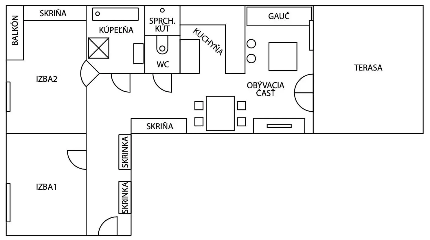 Priestranný 3-izbový byt s veľkou terasou 44m2, úžitková 70,10 m2, Bratislavy – Vajnory-13