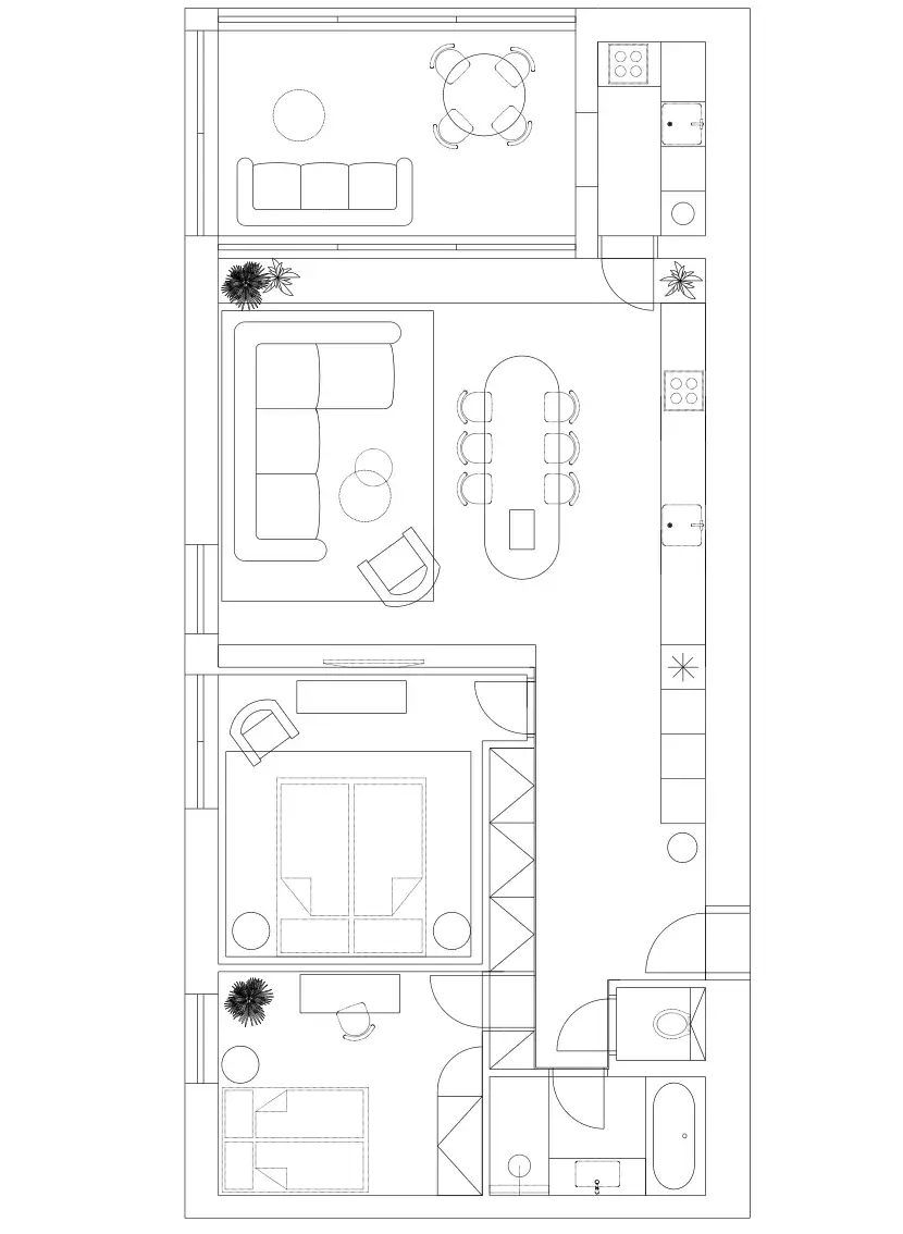 3-izbový byt s terasou po kompletnej rekonštrukcii, úžitková 98 m², Tajovského 1, Bratislava – Staré Mesto-17